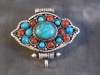 Tibet Gau ~ T�rkis Koralle ~ Prayer Box ~ Ghau Art. 00625